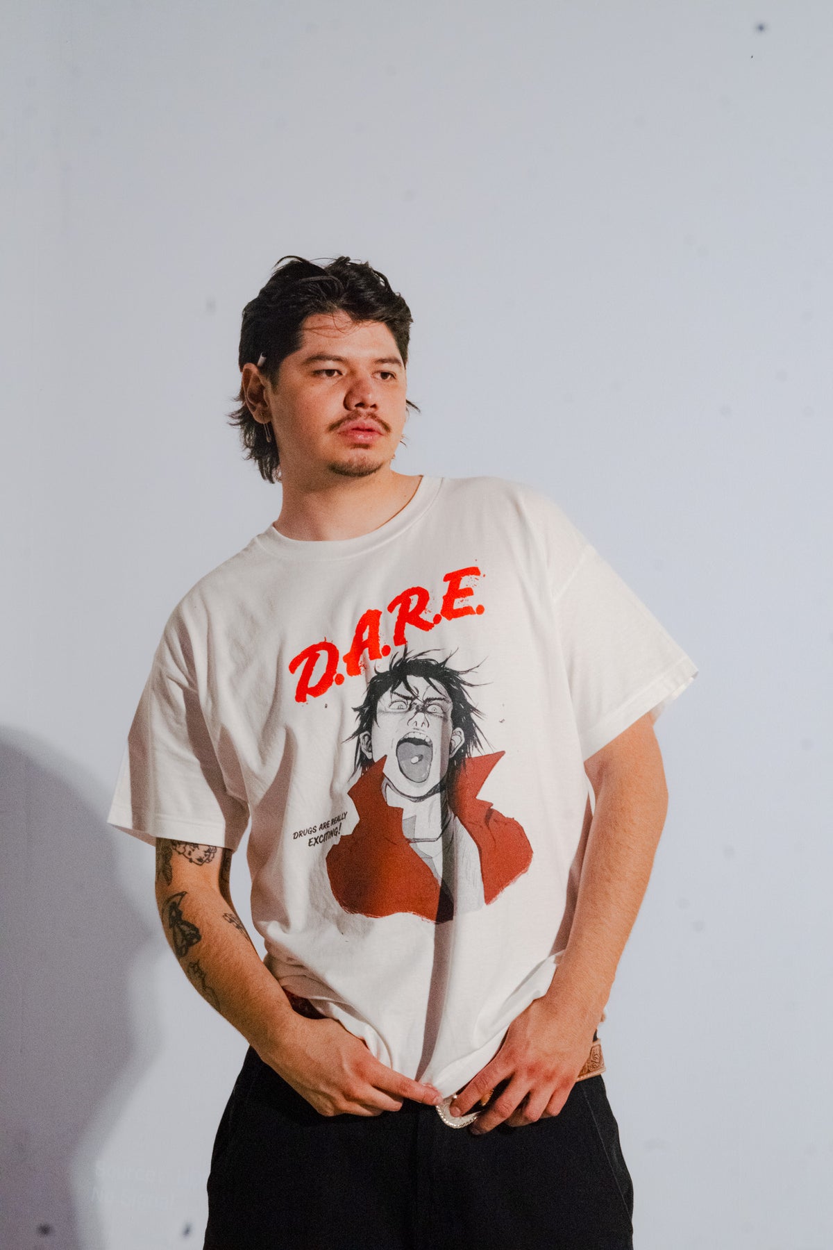 White Manga Dare Tee