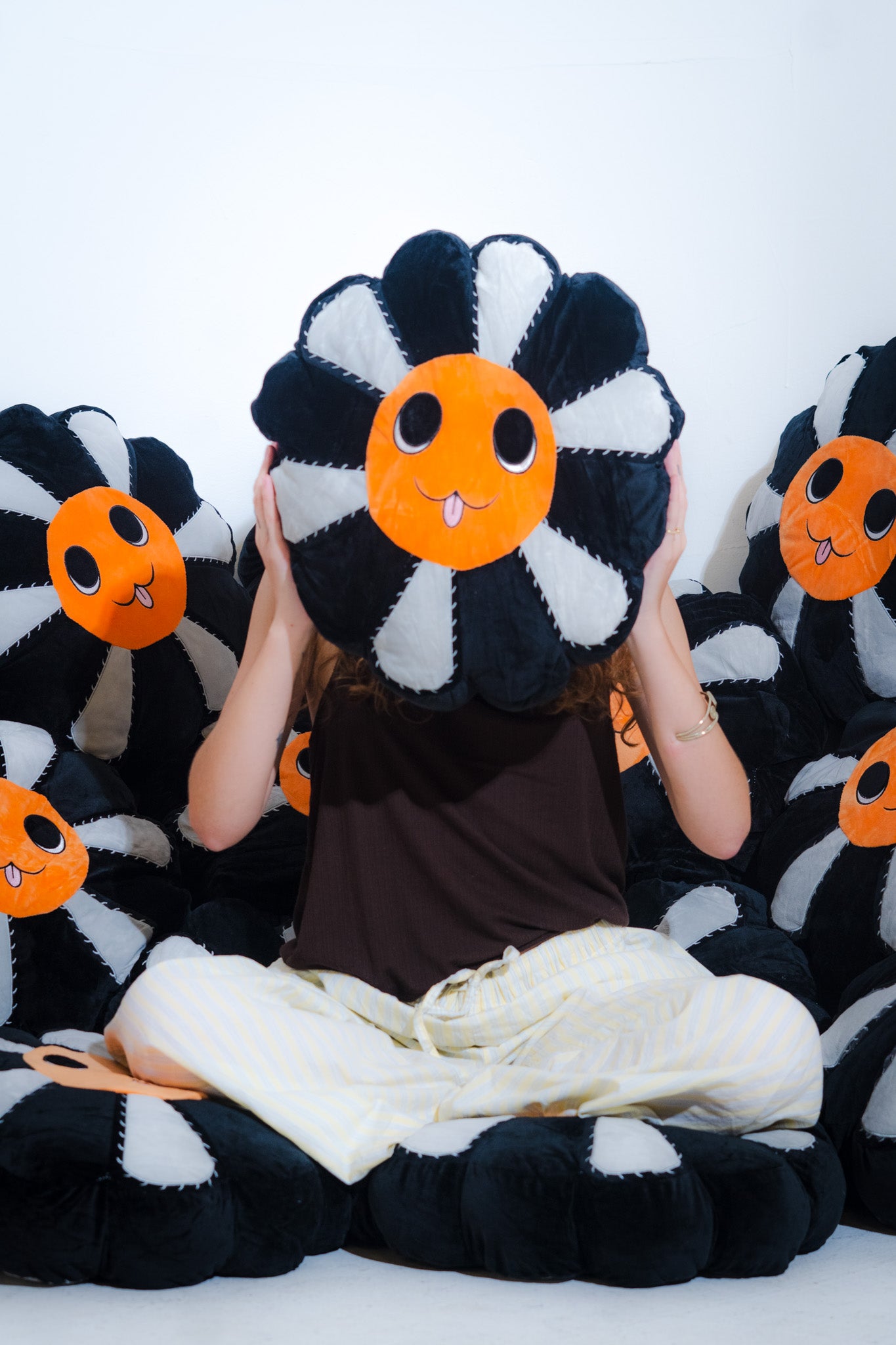 Chainsaw Flower Pillow