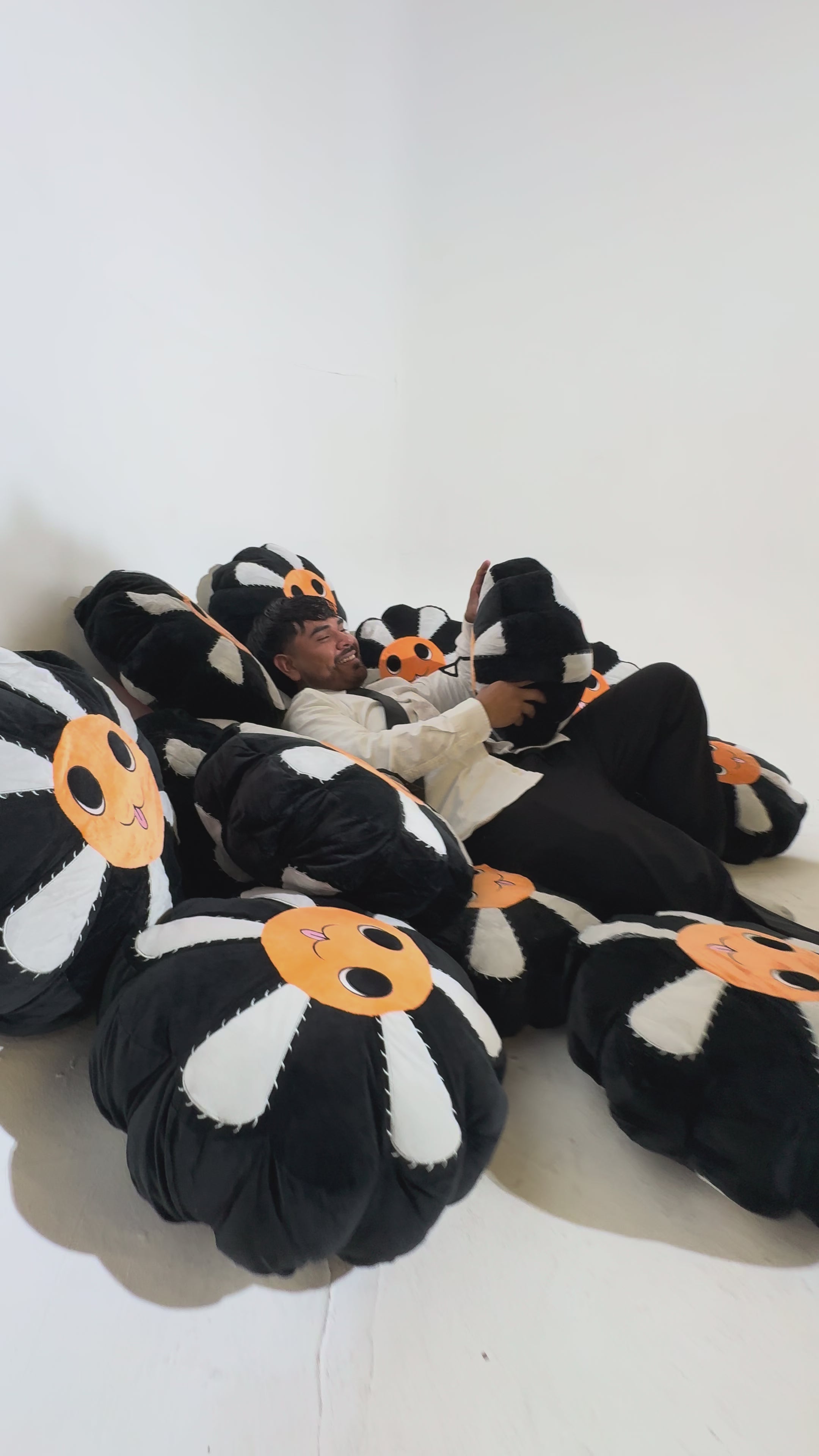 Chainsaw Flower Pillow
